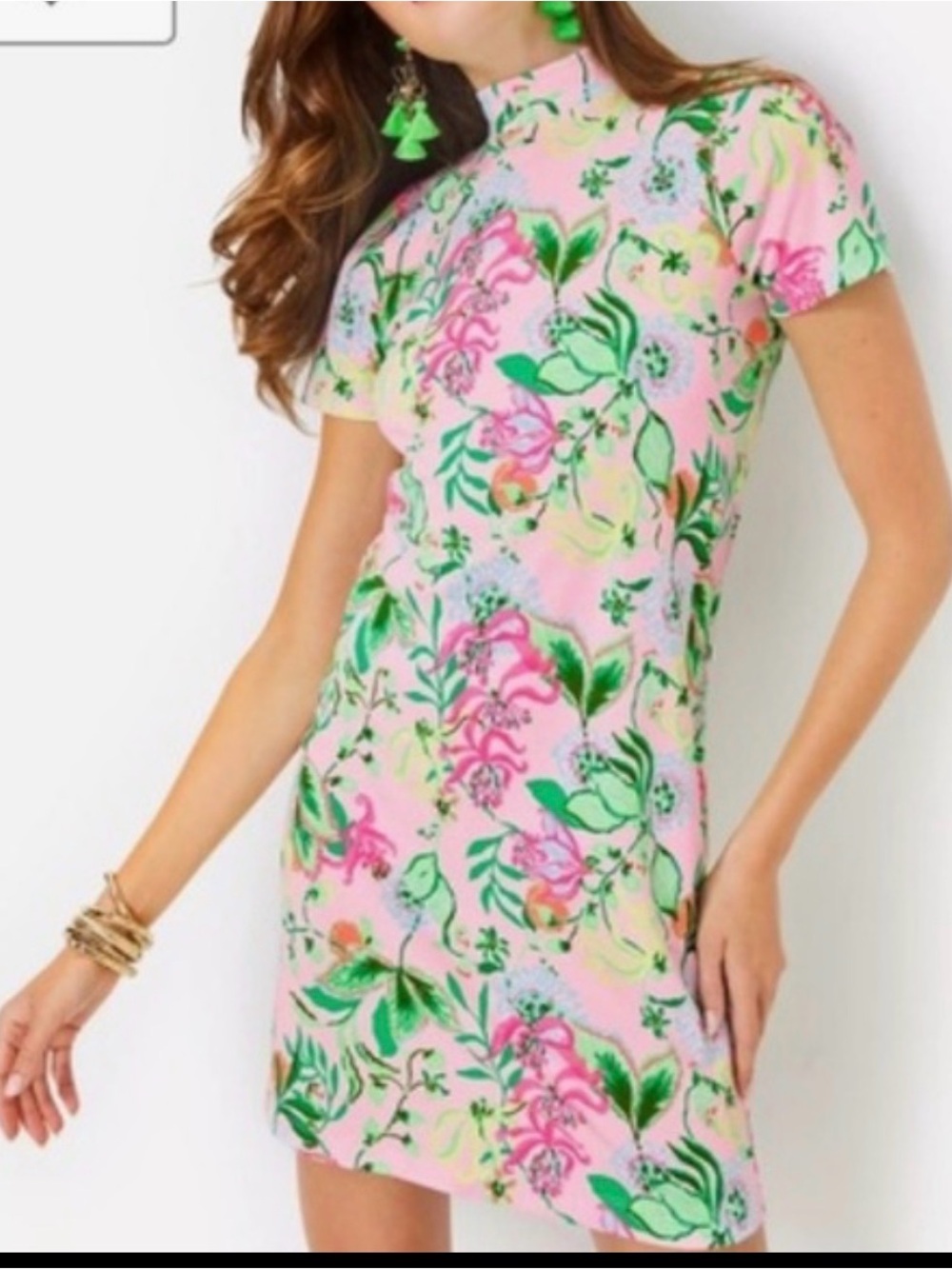 Lilly Pulitzer Hallie Short Sleeve Dress Multi Via Amore Spritzer
